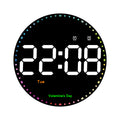 Digital electronic clock calendar wall clock LED clock colorful clock