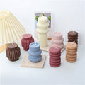 Striped Silicone Candle Mold