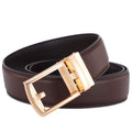 Genuine leather belt men's automatic buckle belt cowhide belt...