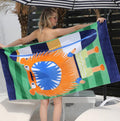 Compact Beach Towel Quick Drying Summer Vocation Yoga Towel...