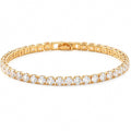 Hip Hop Tennis Zircon Chain Bracelet for Men and Women