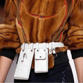 Women Waist Pack Leather Fanny Pack Luxury Women Belt...