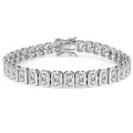 BLUEONE Square Full Zircon Tennis Bracelet for Men and Women