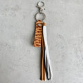 European and American Keyring Retro Embossed Brown Cow Leather...