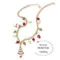 Holiday Necklace Colorful Pearl Christmas Necklace Ornaments