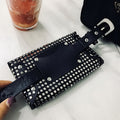 Rivets Waist Pack Luxury Designer Fanny Pack Small Women...