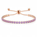 Hip Hop Tennis Zircon Chain Bracelet for Men and Women