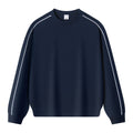 Color blocked round neck hoodie