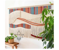 Colored striped tapestry