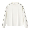 Color blocked round neck hoodie