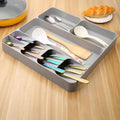 Cutlery Organizer Kitchen Drawer Organizer Tray Spoon Cutlery Separation...
