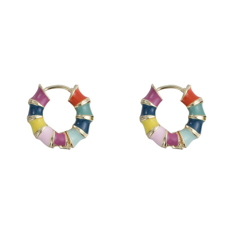 Earrings Enamel Colored Earrings Earrings Earstuds Personalized and Unique Earrings
