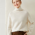 Women's thick and loose autumn and winter high neck sweater
