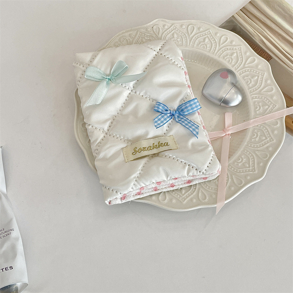 Bow shaped passport holder card holder document storage bank card