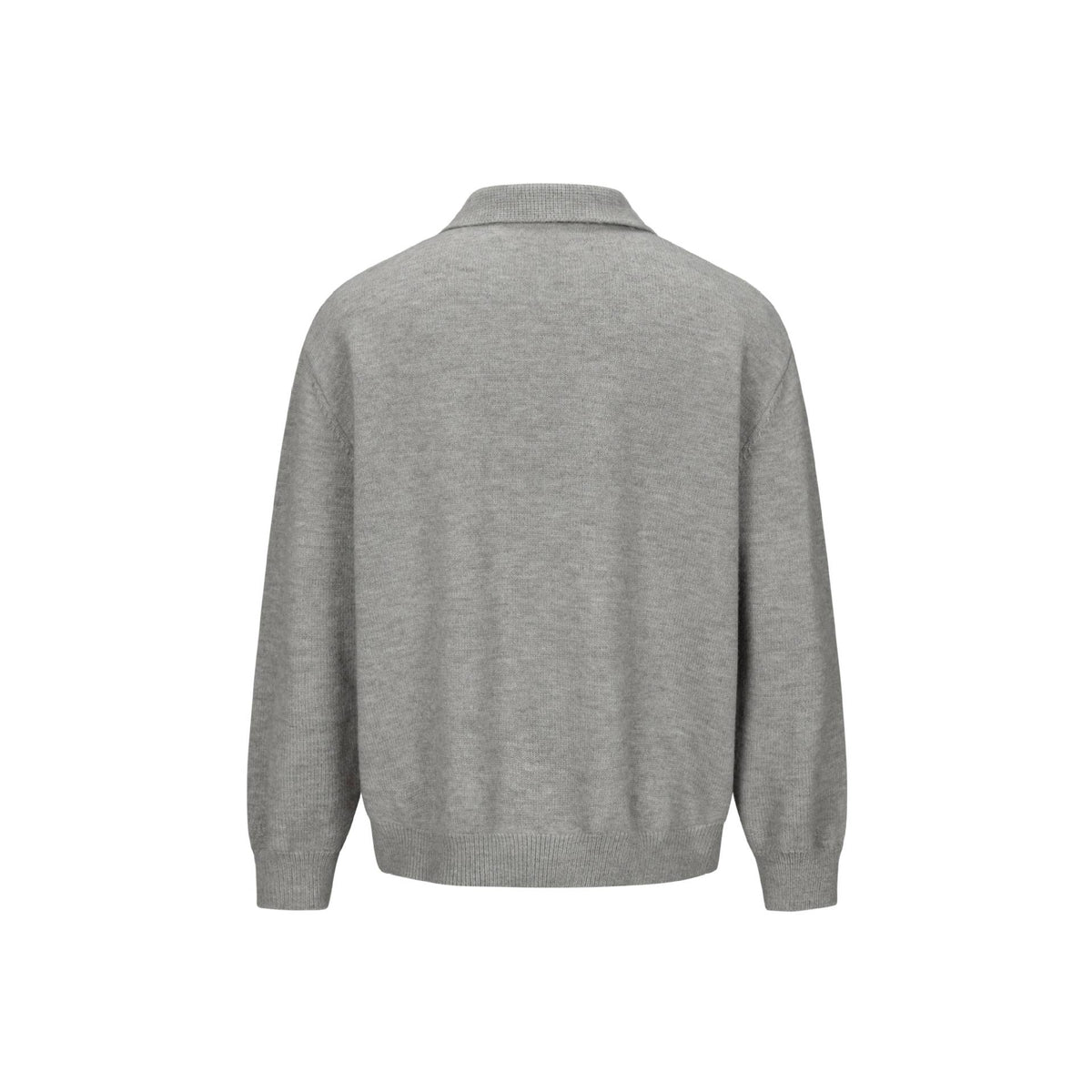 Long Sleeve  Front Placket  Loose Fit  Knit Cardigan Sweater