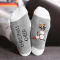 Christmas Sock Color Blocking Sub Letter Medium Tube Sock...