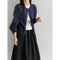 Lace West  Polka Dot Knit Cardigan for Women