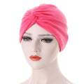 Muslim Women Stretch Cotton Striped Beanie Turban Chemo Hat...