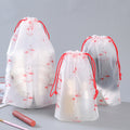 Drawstring Pocket Travel Packing Shoes Storage Drawstring Face Towel...