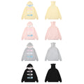 Colorful hair clip hoodie