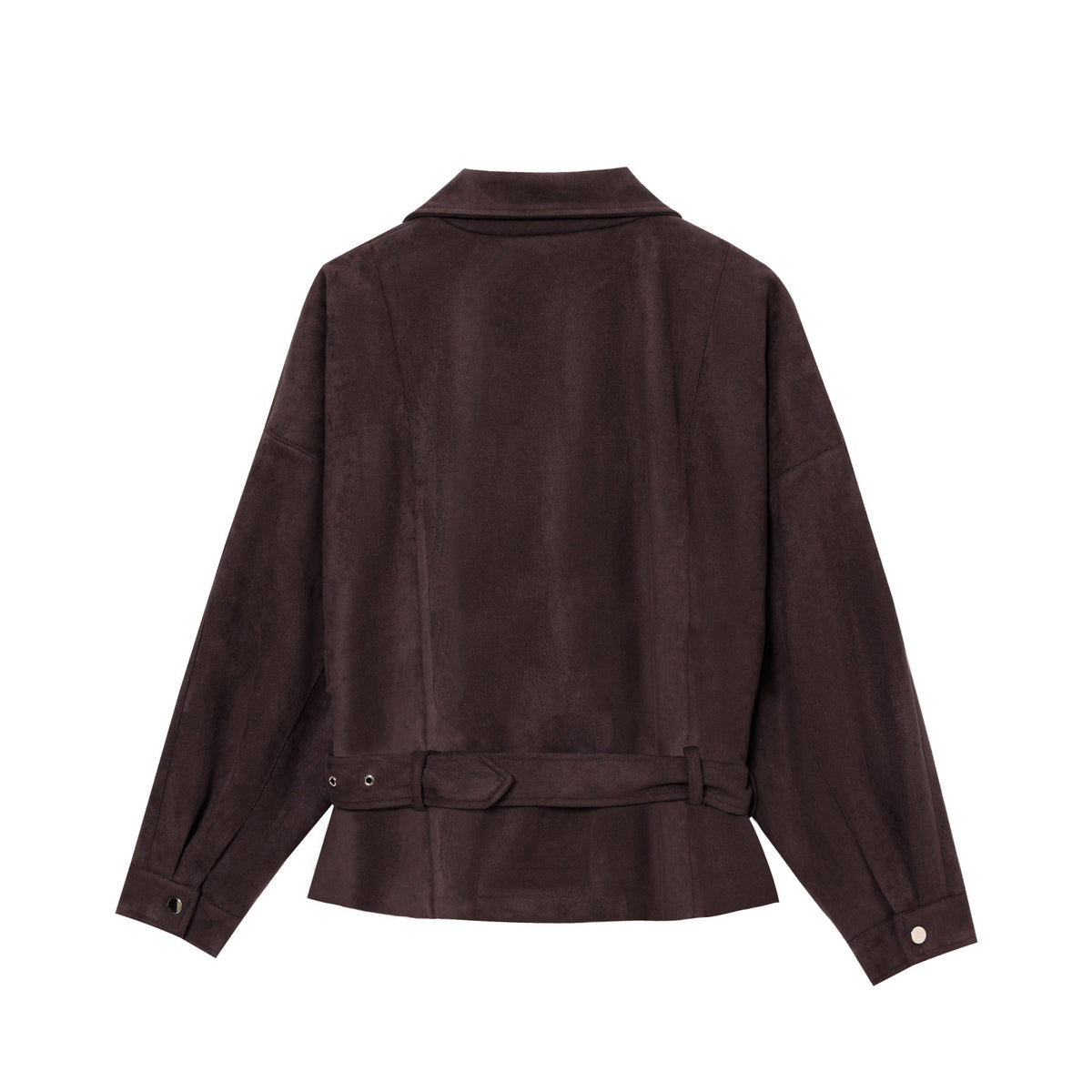 Suede motorcycle wind belt belt jacket