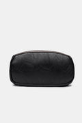 Cognac Faux Leather Backpack