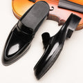 Men's Baotou Genuine Leather Half Slippers