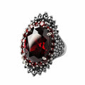 Silver Jewelry Vintage Thai Silver Large Gemstone Ring Ring...