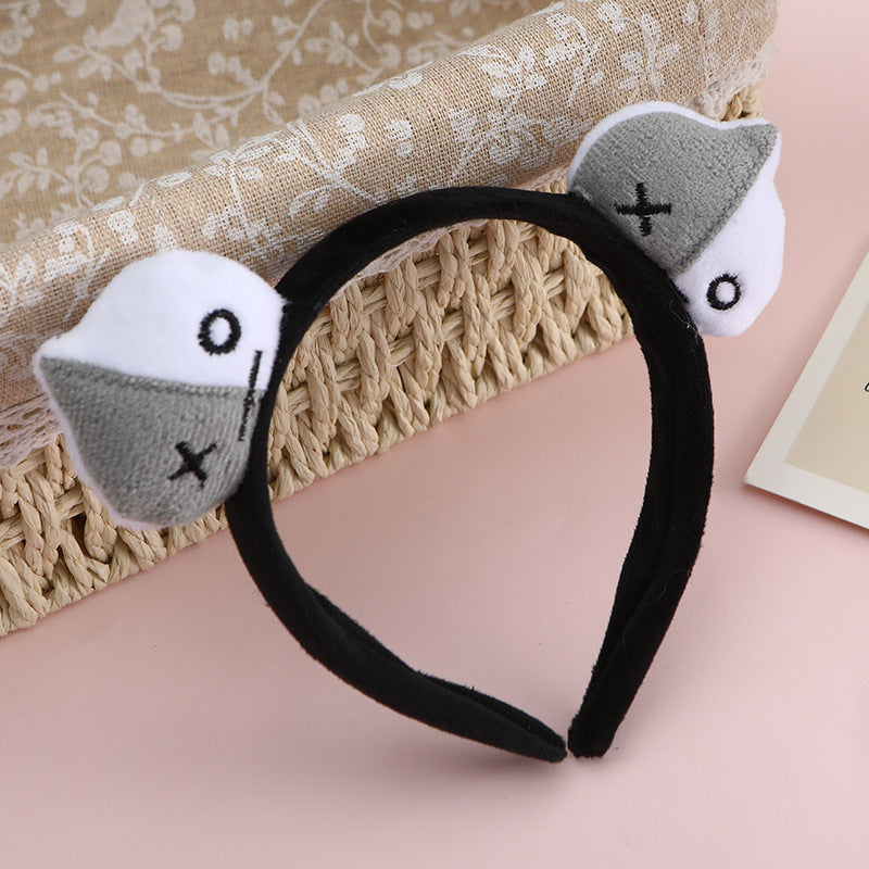 Plush doll headband