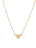 Zircon Heart Pendant Necklace