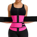 Women's zippered waist shaping clothing belt