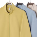 Zipper stand up collar cardigan jacket