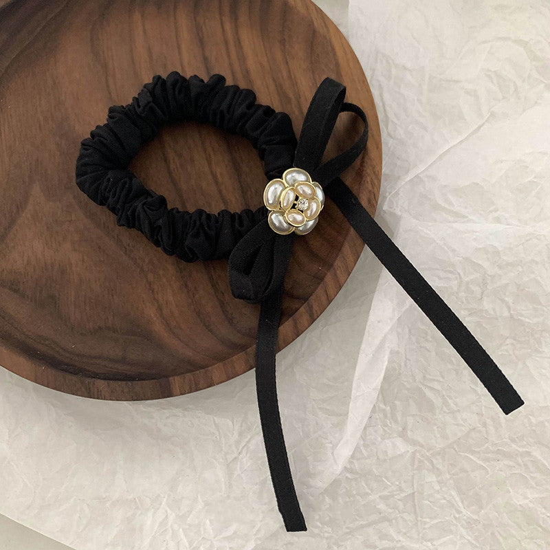Camellia Bow Ribbon Hair Tie Women's Hair Rope Headdress Hair Accessories