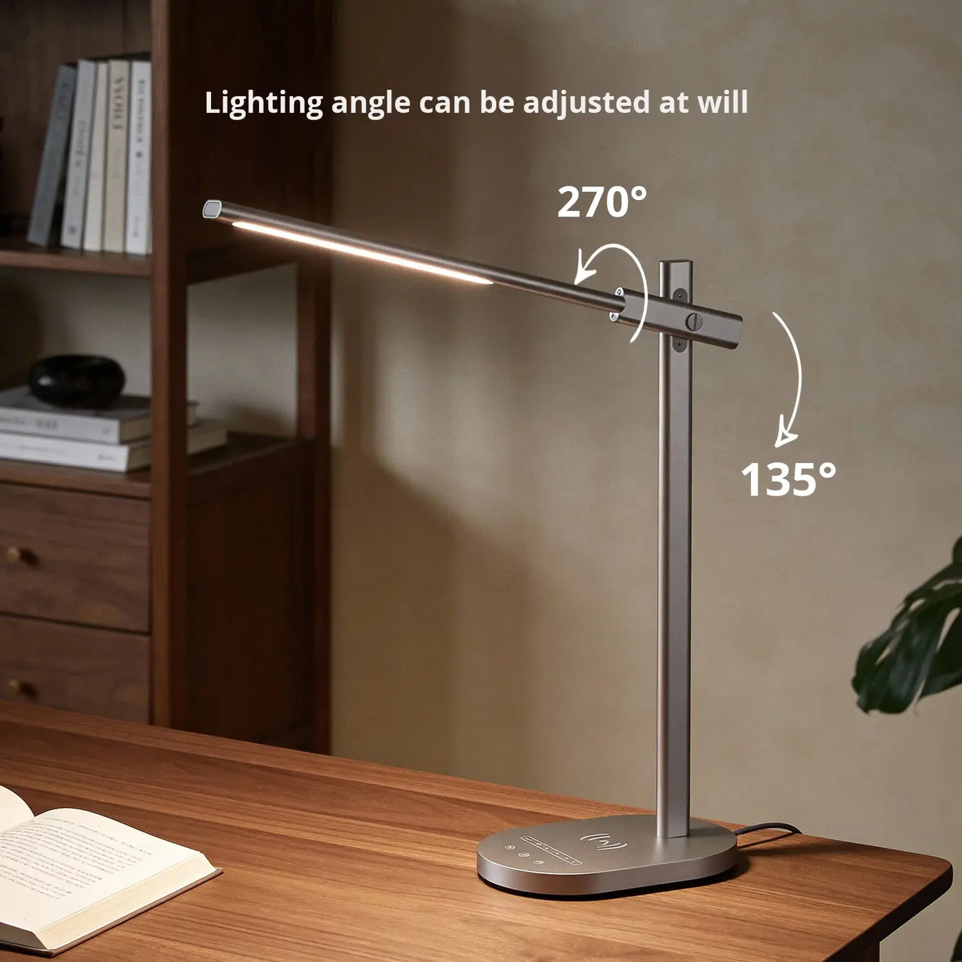 Learning rechargeable desk lamp desktop learning wireless charging desk lamp