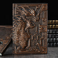 Retro Embossed Evil Dragon Notebook Metal Three-Dimensional Dinosaur European-Style...
