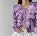 Boho Dye Knit Cardigan for Women