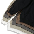 Hooded zipper long sleeved sweatshirt