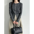 Color-Blocking Stripe Round Neck Long Sleeve Top for Women...