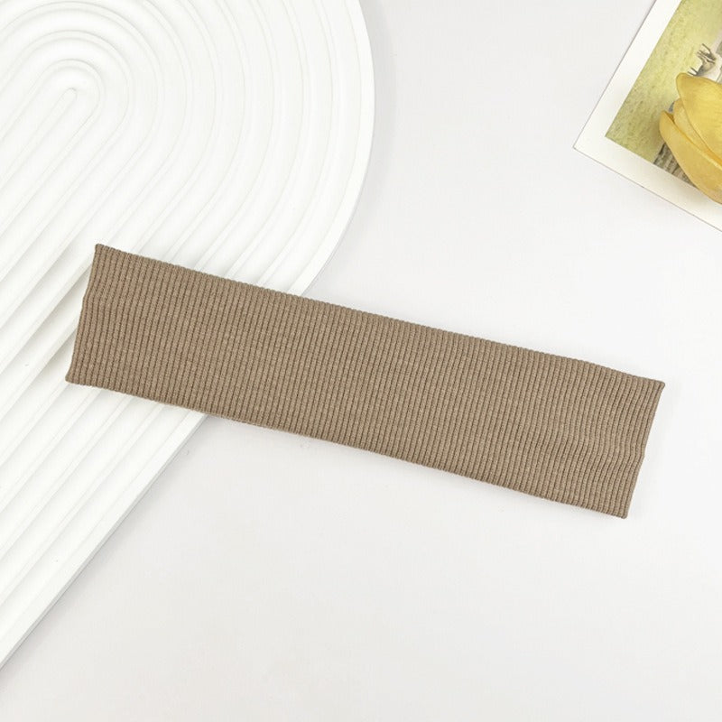 Sports headband yoga fitness sweat-absorbent elastic headband simple versatile casual headband Korean style headband