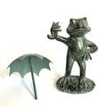 Frog Ornament Resin with Umbrella