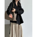 British Style Belted Waist Flip Collar Trench Coat for...