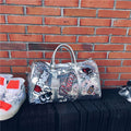 Travel Bag Sequins Overnight Bag Portable Duffle Bags Large...