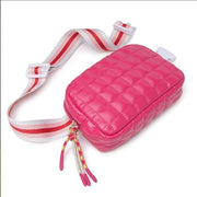Viva Terry Women's Quilted Waist Pack  Small Puffy Sports Bag Adjustable Strap Ideal For Running, Travel, Hiking, And Fitness