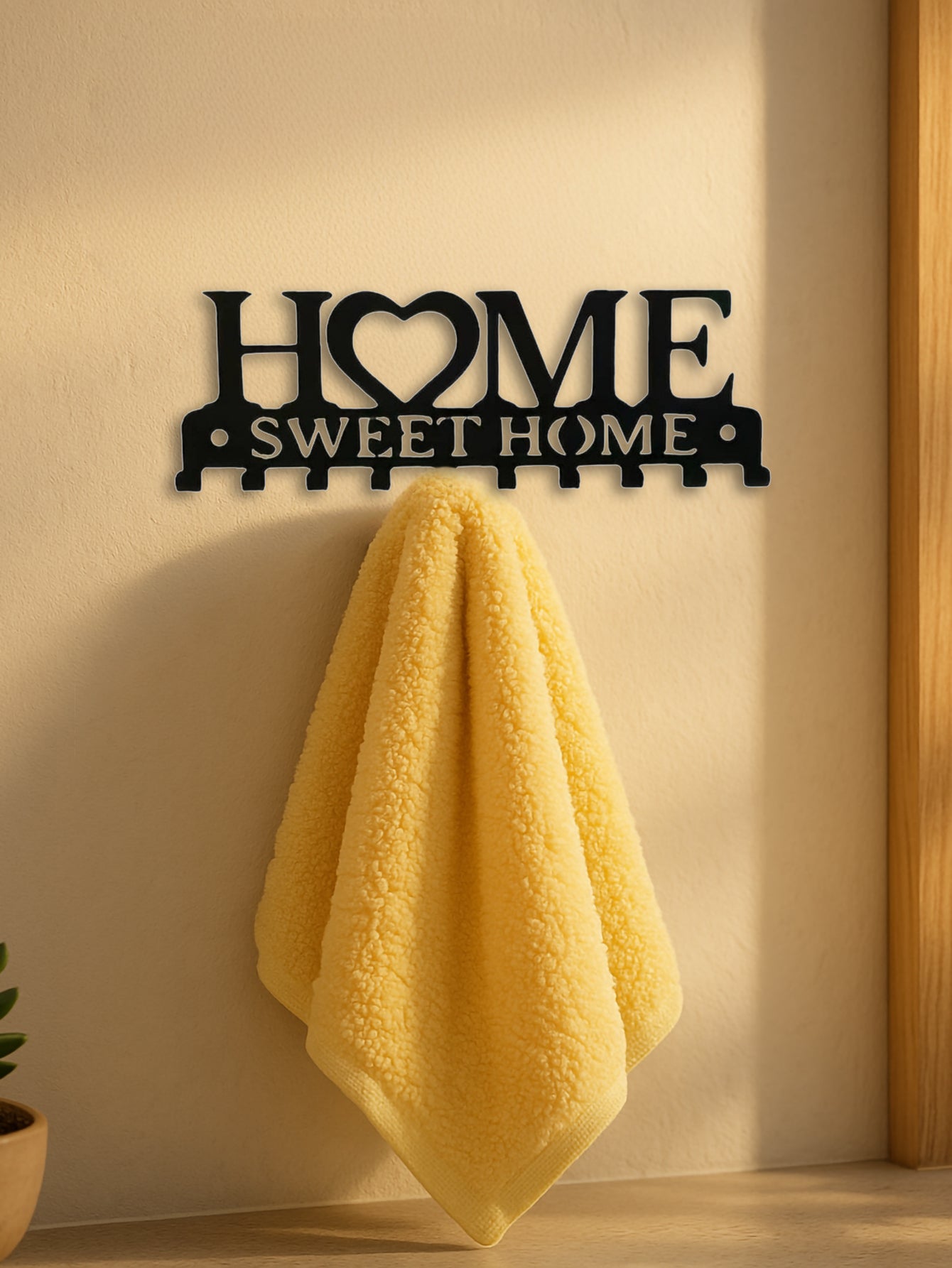 Gorgeous Single-Piece Wall-Mounted Key Holder, Keys Organized , Key Hook