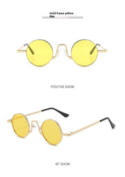 Retro Hip Hop Sunglasses Small Frame Round