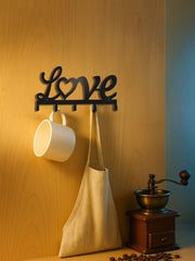 Wall-Mounted Metal Rack Multifunctional Key Holder, Practical Decor Highlight