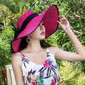 Women's Foldable Wide-Brim Sun Hat