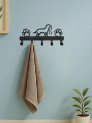 Modern Metal Wall-Mounted Key Holder,5-Hook Decorative Rack, Entryway Organizer