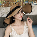Women's Foldable Wide-Brim Sun Hat
