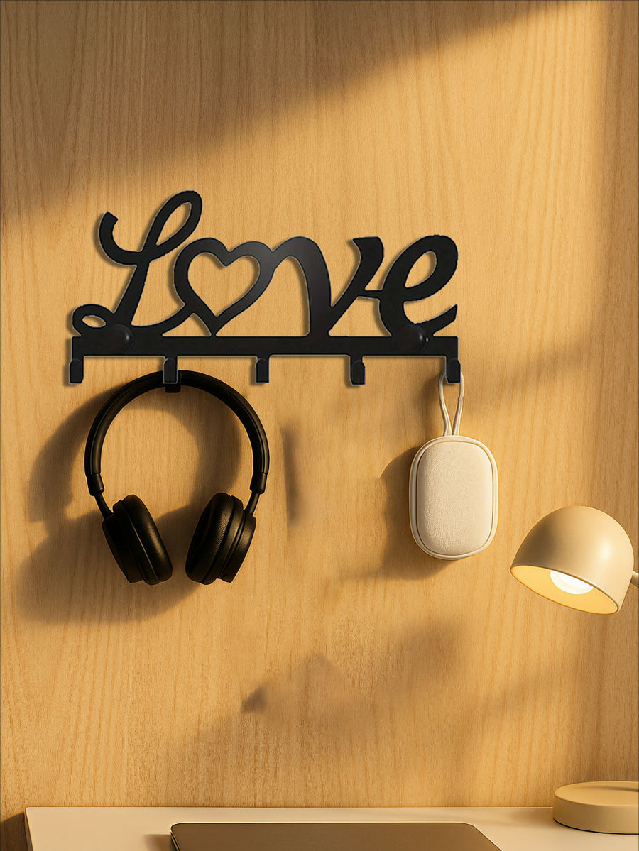 Wall-Mounted Metal Rack Multifunctional Key Holder, Practical Decor Highlight